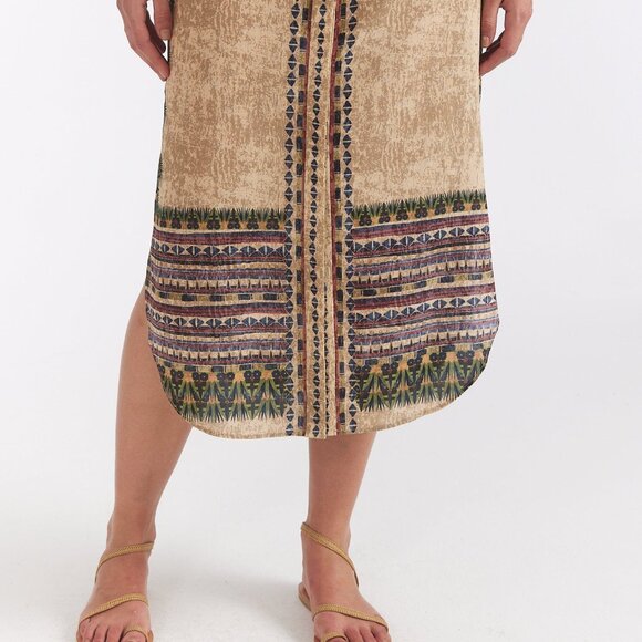 Saloni Molly D Dress in Mandisa Stripe - Picture 2 of 12